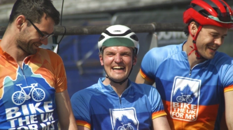 Friendships made on Lon Las Cymru in 2023.