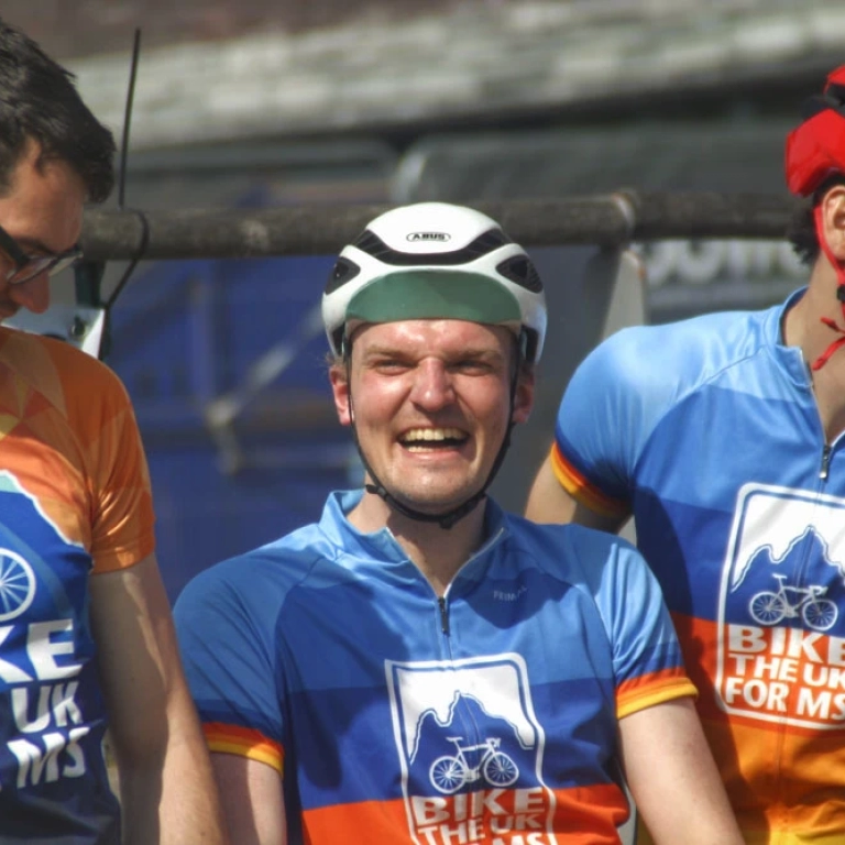 Friendships made on Lon Las Cymru in 2023.