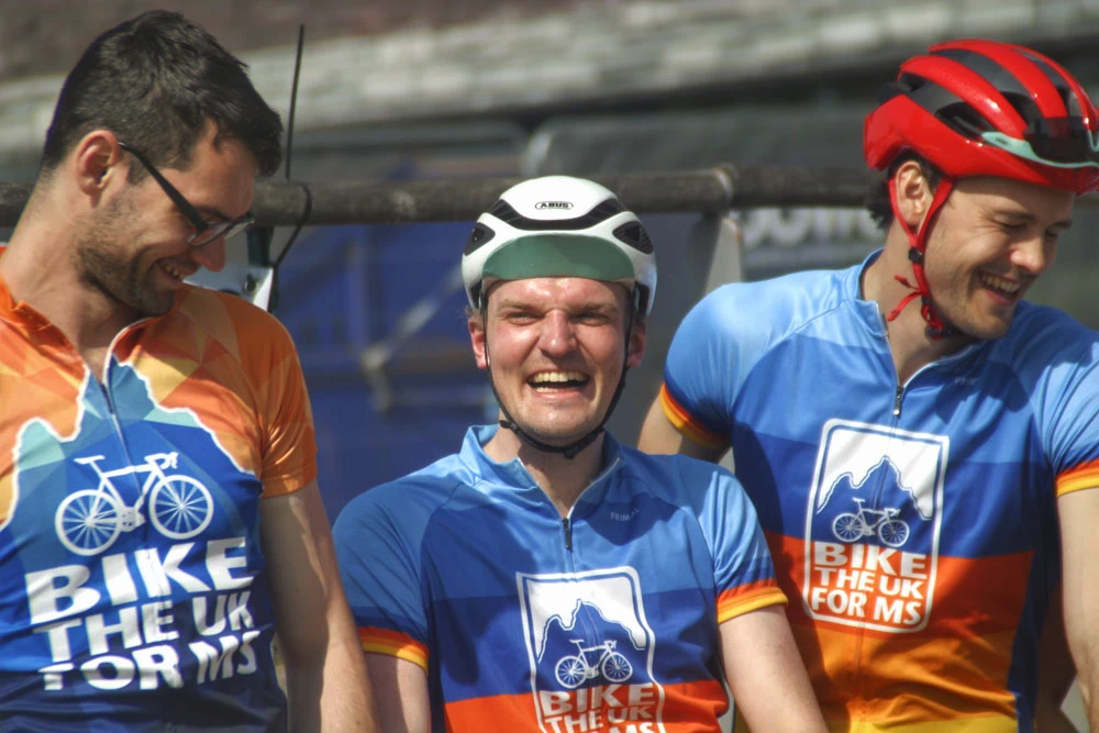 Friendships made on Lon Las Cymru in 2023.