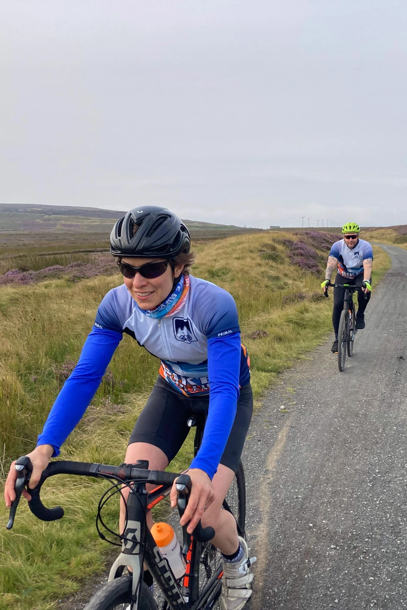 Exploring the gravel trails of King Alfred's Way.