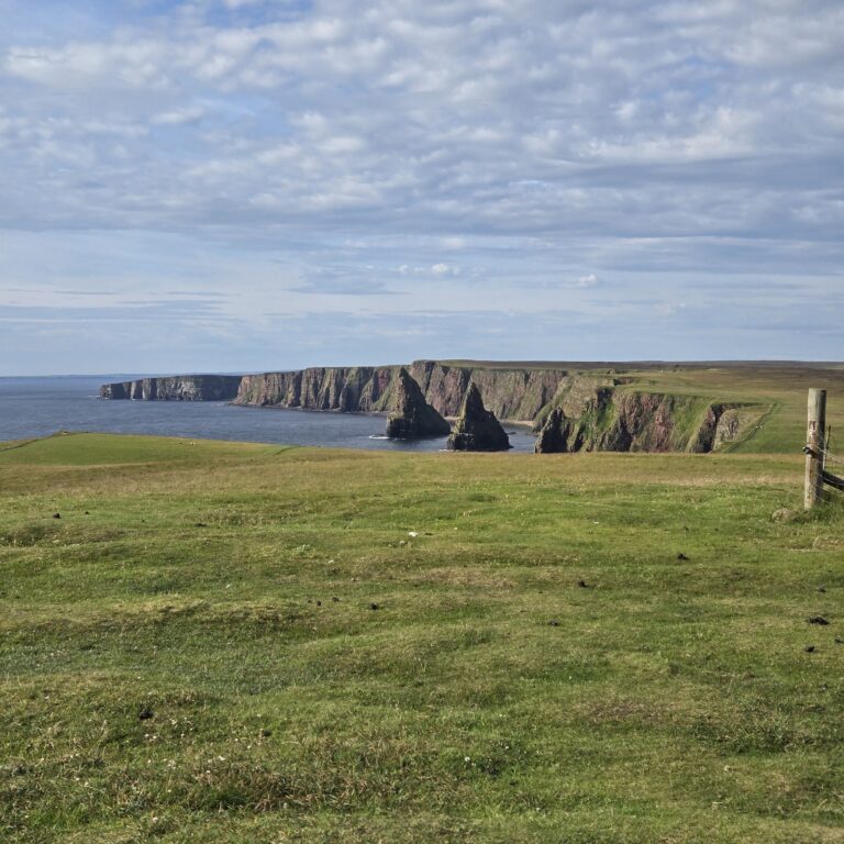 Views of cliffs on a Bike the UK for MS trip