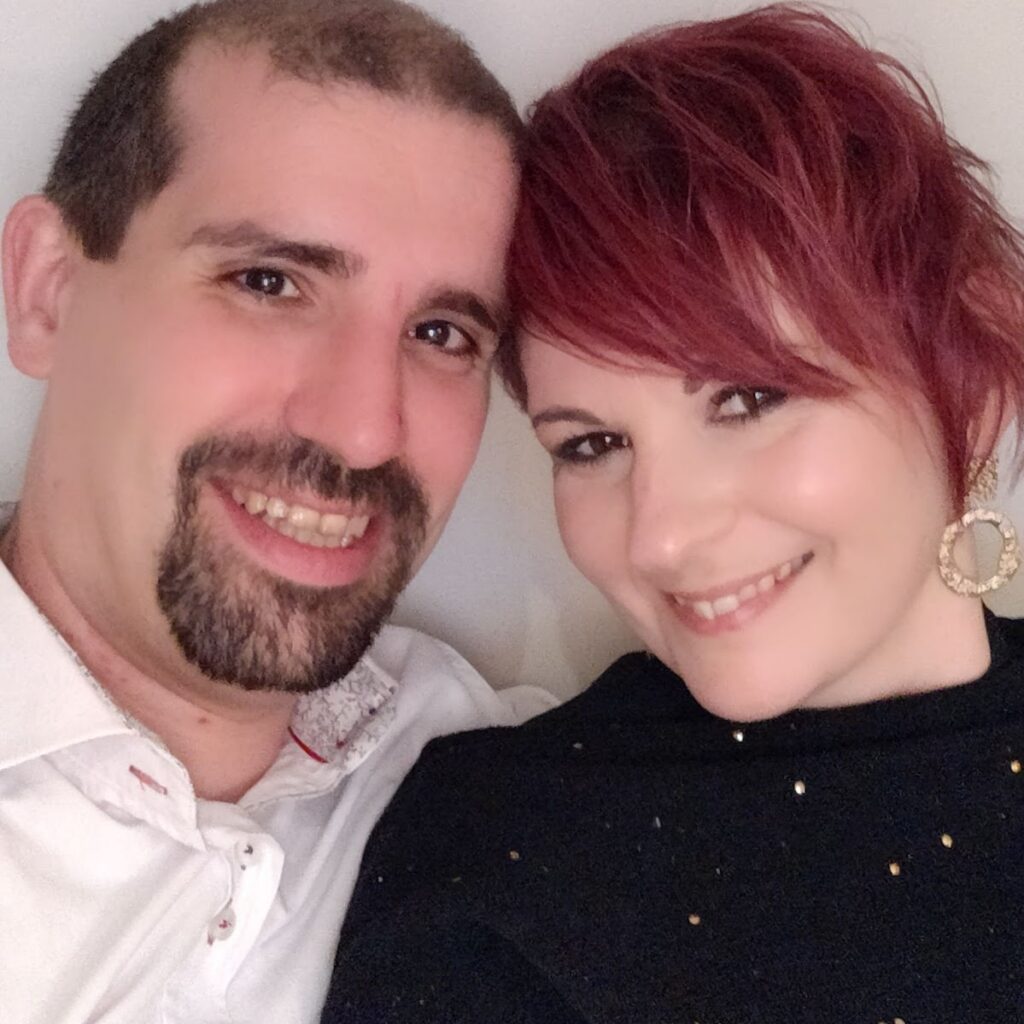 Phil with his wife, the inspiration for him to ride Lôn Las Cymru.